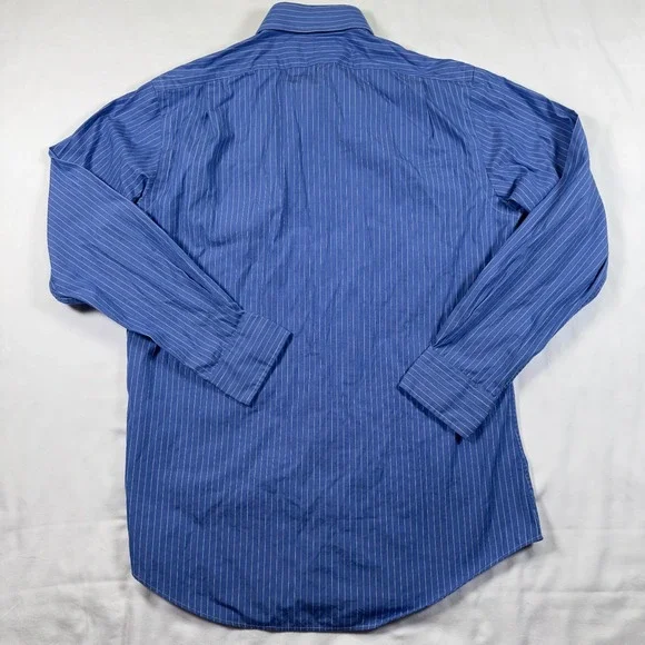 Polo Ralph Lauren Men's 15.5 32/33 L/S Button Down Shirt Curham Classic Fit Blue - Picture 6 of 6